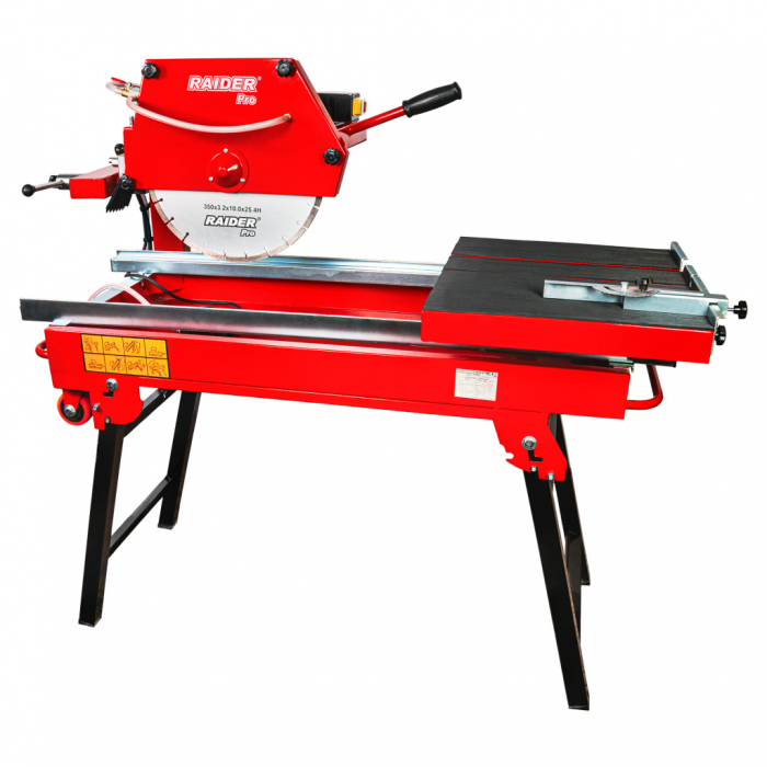 Mașină taiat placi zidarie Raider Pro RDP‑TMS35, 2.2 kW, Ø350 mm, tăiere max. 90 mm, masă glisantă, sistem de udare 37,8 L [4]
