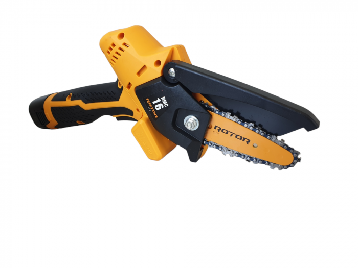 Mini fierastrau cu lant pe acumulator Rotor RMC16, 16V, 1.5mAh, Turatie 4800RPM, Lama 10cm [3]