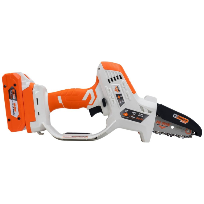 Mini motoferăstrău telescopic RURIS 1424e, 20V, șină 100 mm, braț extensibil 129-170 cm, motor electric cu perii, 2.5 kg [4]