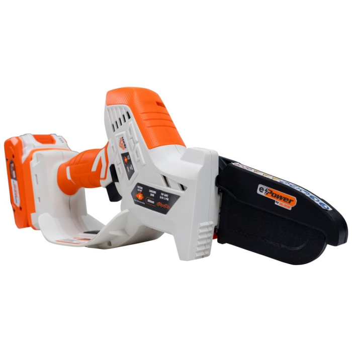 Mini motoferăstrău telescopic RURIS 1424e, 20V, șină 100 mm, braț extensibil 129-170 cm, motor electric cu perii, 2.5 kg [5]