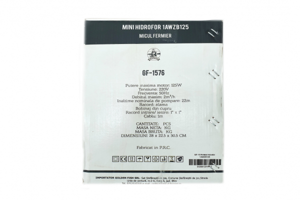 Minihidrofor, debit 2m3/ora, inaltime 22m, 0,37 KW [5]