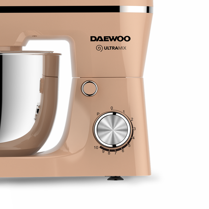 Mixer cu bol Daewoo putere 1600 W, 10 viteze, capacitate bol 4.5 litri, bol rotativ, accesorii incluse:tel, carlig framantare, palete amestecare, picioruse antialunecare din silicon [3]