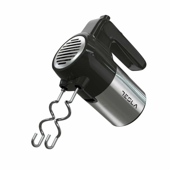 Mixer de mana Tesla MX301BX, 300W, 5 viteze + Turbo, Negru/Inox [3]
