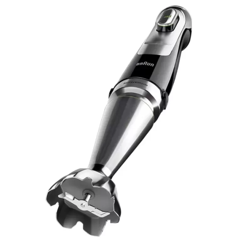 Mixer vertical Braun MQ9187XLI, Pahar gradat 0.6 l, Tocator 0.5l, Procesor alimente 2l, Accesoriu piure, Tel, viteza variabila, Negru [2]