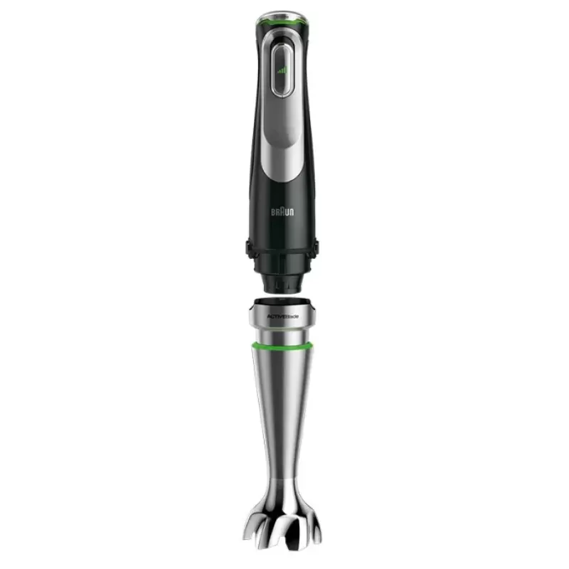 Mixer vertical Braun MQ9187XLI, Pahar gradat 0.6 l, Tocator 0.5l, Procesor alimente 2l, Accesoriu piure, Tel, viteza variabila, Negru [4]