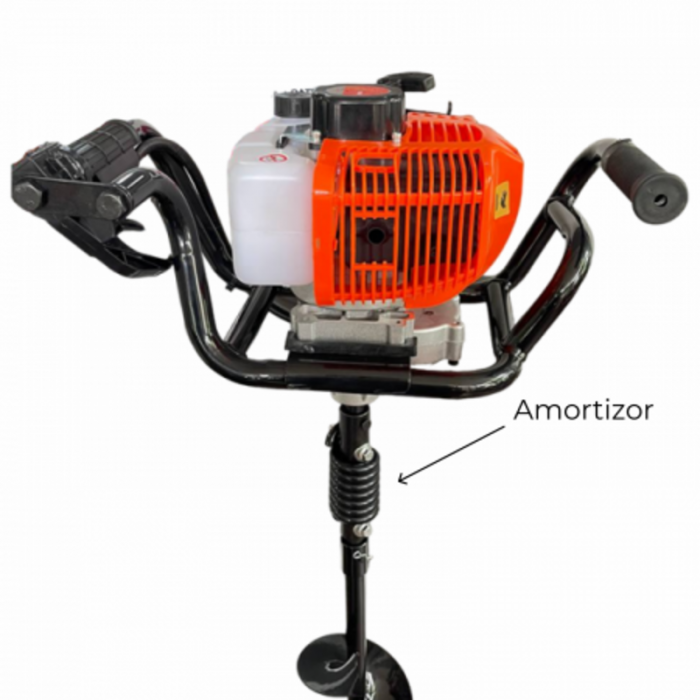 Motoburghiu pentru pământ, 1.9 CP, motor 2 timpi, burghiu 800x150 mm, model 57901 [1]
