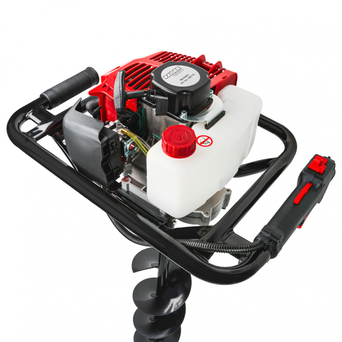 Motoburghiu pe Benzină 1.8kW 2,5 CP, RD-EA03 - Burghiu Inclus 200mm, Performanță Puternică și Motor 2 Timpi [2]