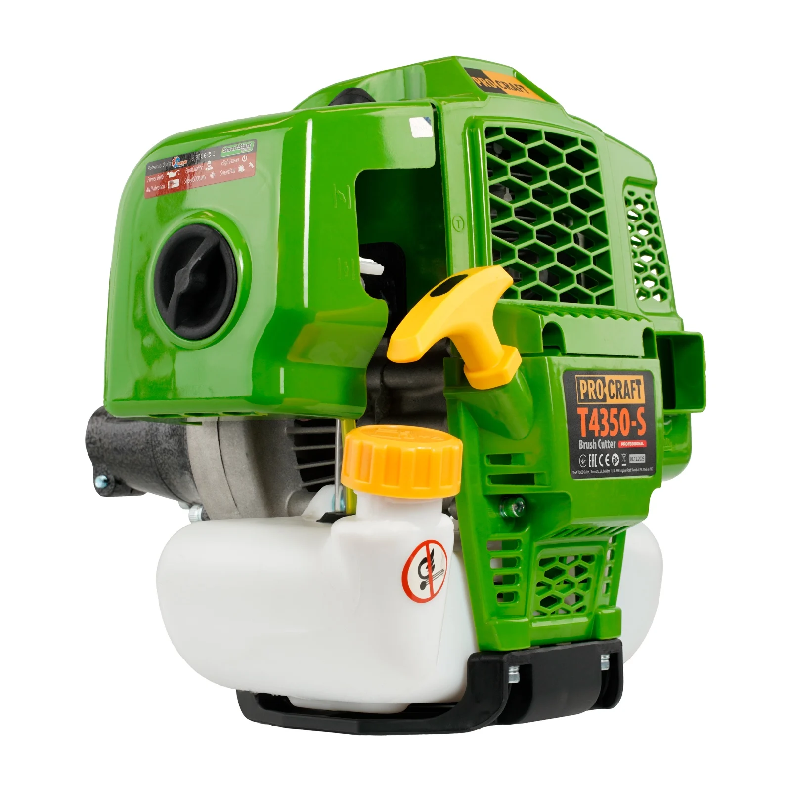 Motocoasa PROCRAFT T4350-S, 52 cm³, putere 1.4 kW, 9000 rot/min, 4 moduri de taiere [11]