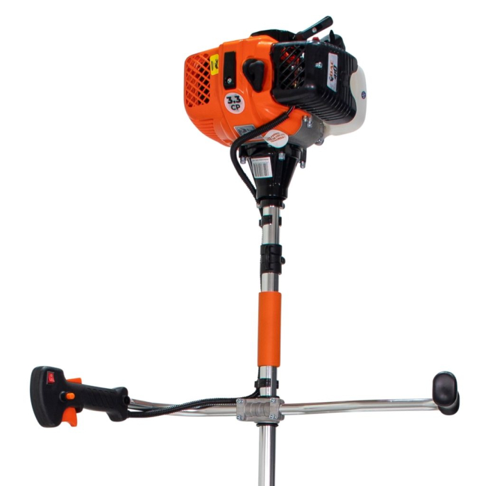 Motocoasă pe benzină DAC 410, motor TEZ, 3.3 CP, 57 cc, ham Dual Balance, cuțit 3 dinți, 8 kg [4]