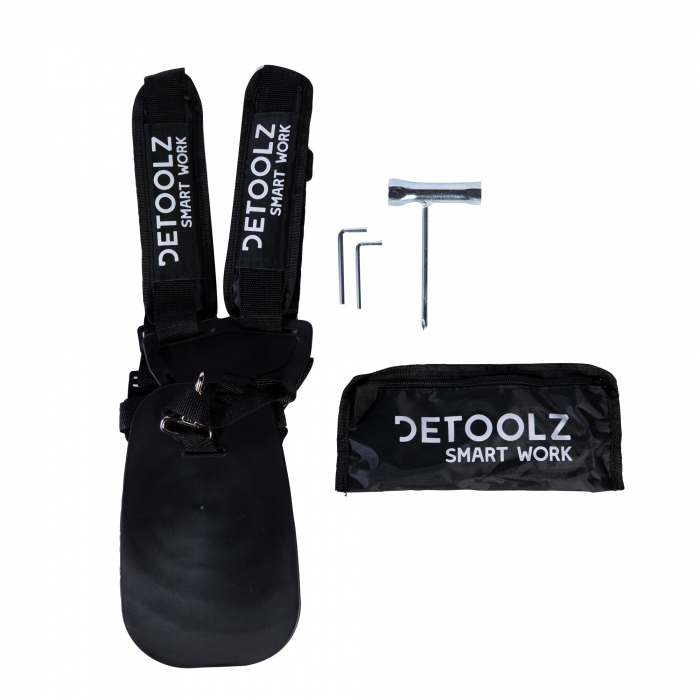 Motocoasa pe benzina Detoolz in 2 timpi, pornire la sfoara si la buton, putere 1.9 CP, 6500 rpm, 1.4 Kw, 51.7 CC, euro V, 6 accesorii, DZ-M101 [13]