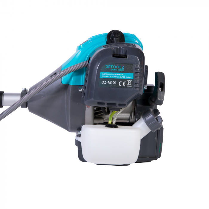 Motocoasa pe benzina Detoolz in 2 timpi, pornire la sfoara si la buton, putere 1.9 CP, 6500 rpm, 1.4 Kw, 51.7 CC, euro V, 6 accesorii, DZ-M101 [12]