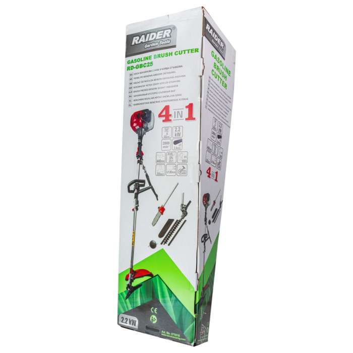 Motocoasă pe benzină Raider RD-GBC25, 3 CP, tija detașabilă, 4 în 1 [11]