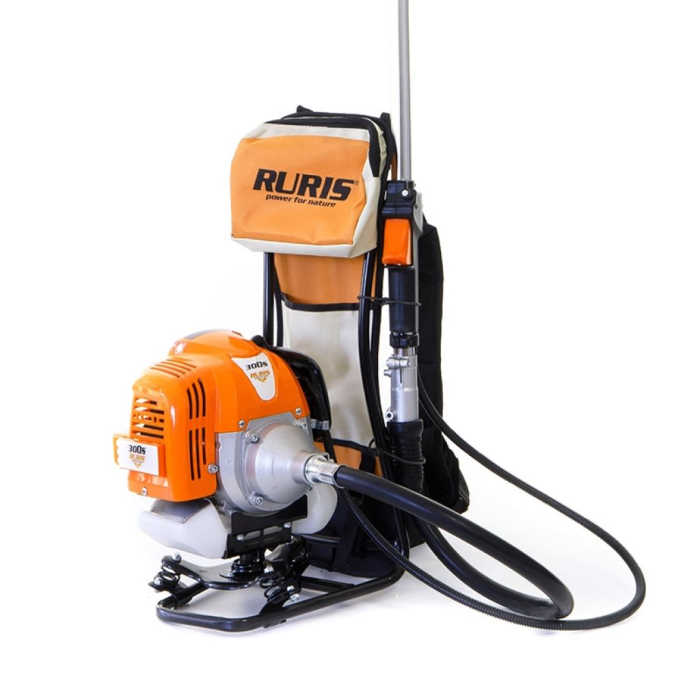 Motocoasă pe benzină RURIS 300S, motor 2 timpi, 1 CP, 31 cc, cuțit 3 dinți, pornire manuală, 7.6 kg [5]