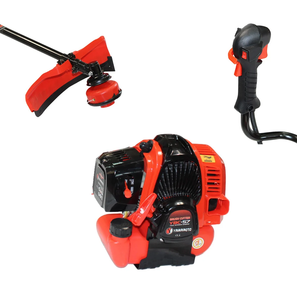 Motocoasa pe benzina YAMAMOTO YBC-57 Japonia, putere 6 CP, 4500 W,  3 moduri de taiere, 10000 rot / min [2]