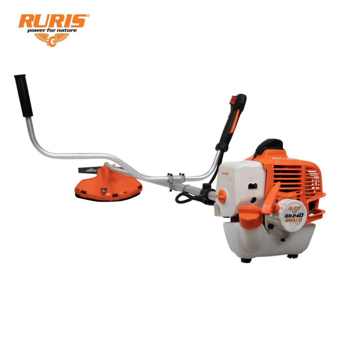 Motocoasă RURIS RR240 BRAVO, 24 cc, 1 CP, motor KHUMMA, arbore flexibil, mâner ergonomic cu reglaj axial, autocut și cuțit 2 dinți [8]