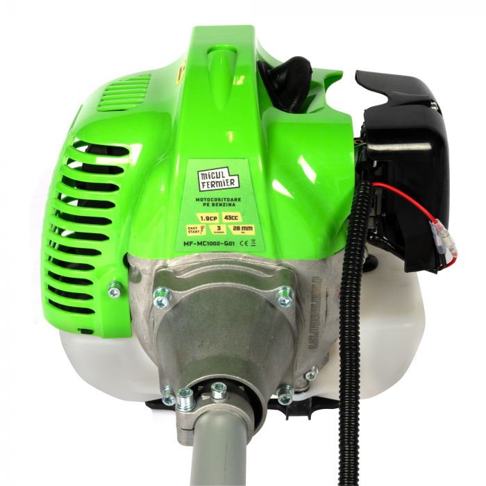 Motocositoare Micul Fermier 1.9CP, 43CC, motor benzina 2T, pornire rapida, 9000 rpm, 3 accesorii [10]