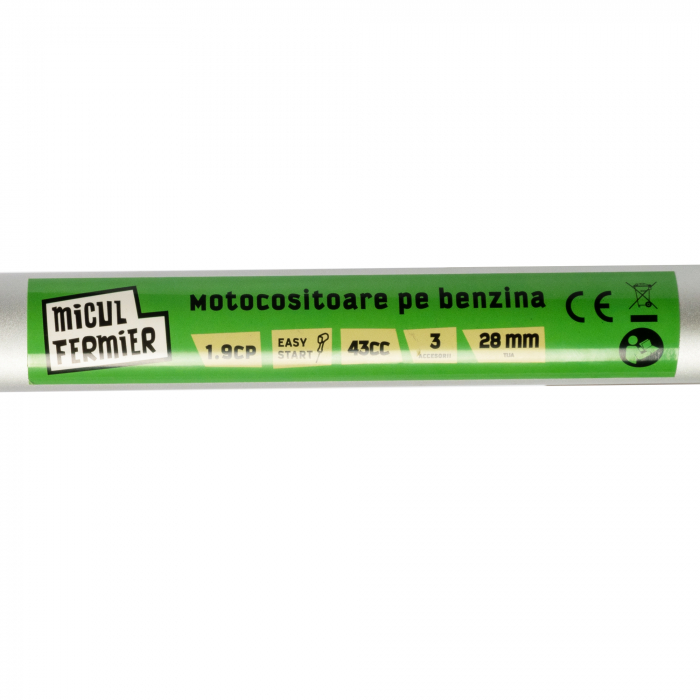 Motocositoare Micul Fermier 1.9CP, 43CC, motor benzina 2T, pornire rapida, 9000 rpm, 3 accesorii [8]