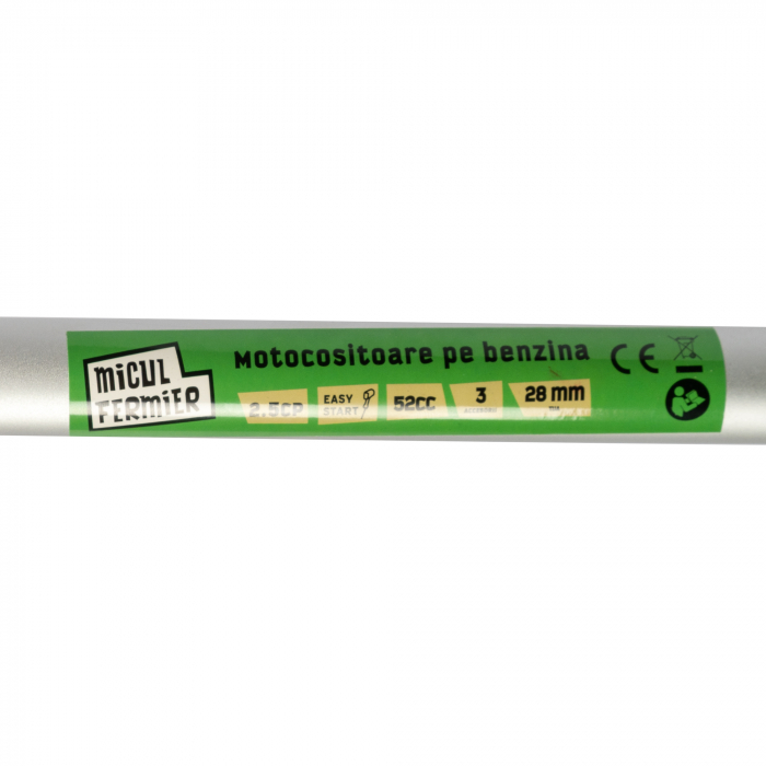 Motocositoare Micul Fermier 2.5CP, 52CC, motor benzina 2T, pornire rapida, 9000 rpm, 3 accesorii [7]
