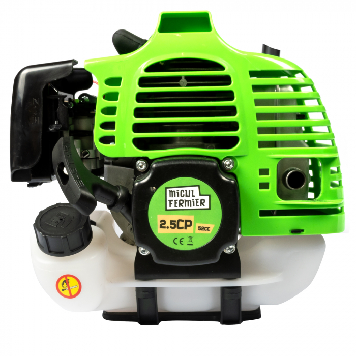 Motocositoare Micul Fermier 2.5CP, 52CC, motor benzina 2T, pornire rapida, 9000 rpm, 3 accesorii [4]