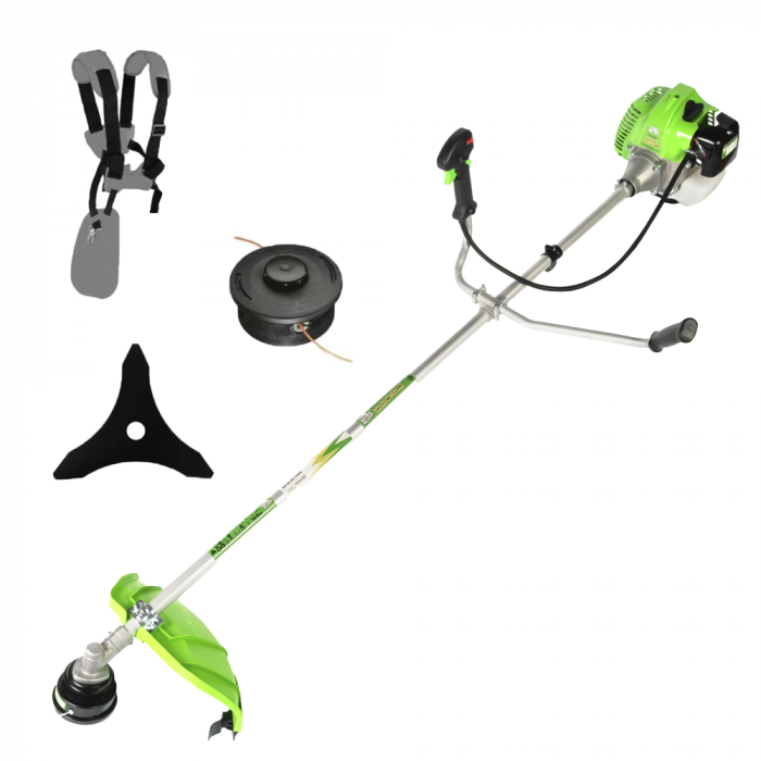 Motocositoare Micul Fermier 2.5CP, 52CC, motor benzina 2T, pornire rapida, 9000 rpm, 3 accesorii [1]