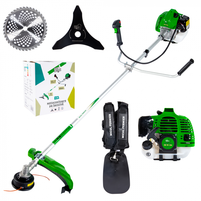 Motocoasa Micul Fermier 3,4CP cu 4 accesorii și pornire rapidă GF-1311-S001-G02 [2]