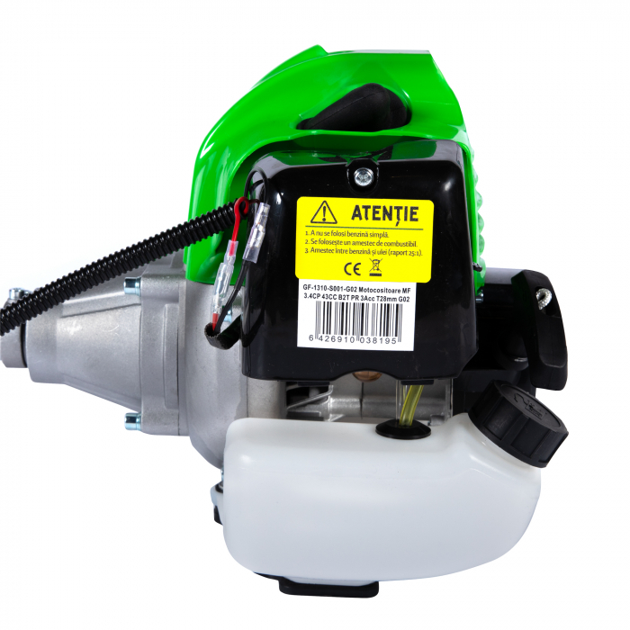 Motocositoare pe benzina 3.4 CP cu 3 accesorii si pornire rapida, rotatii 9500 rpm, GF-1310-S001-G02 [4]