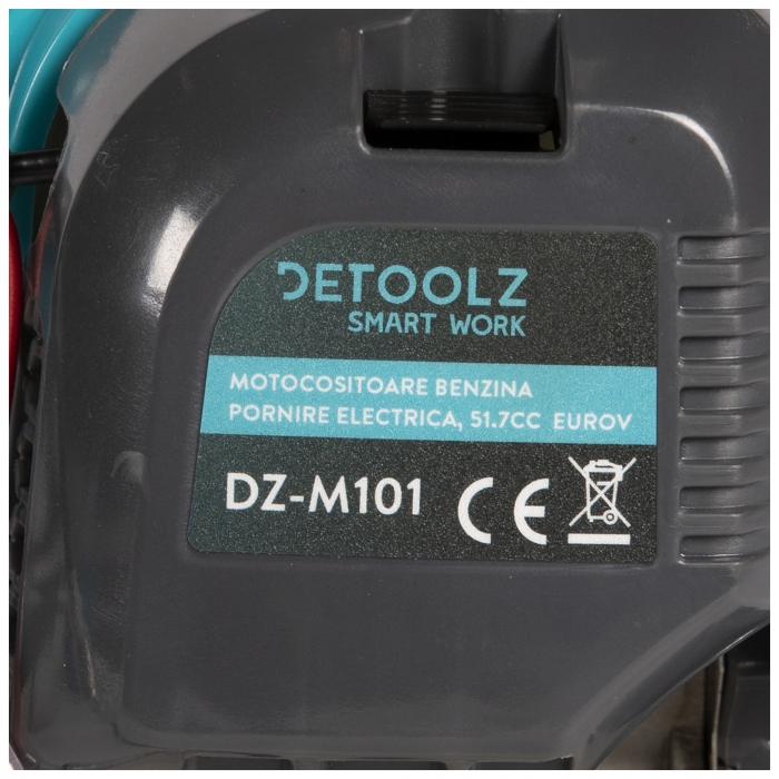 Motocoasa pe benzina Detoolz in 2 timpi, pornire la sfoara si la buton, putere 1.9 CP, 6500 rpm, 1.4 Kw, 51.7 CC, euro V, 6 accesorii, DZ-M101 [9]