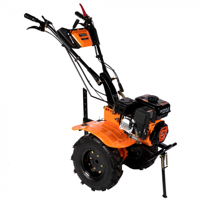 Motocultor DETOOLZ, 7.5CP, 212CC + rarita ajustabila + roti 500-8, roti metalice 3.5-6, Detoolz DZ-M125 [3]