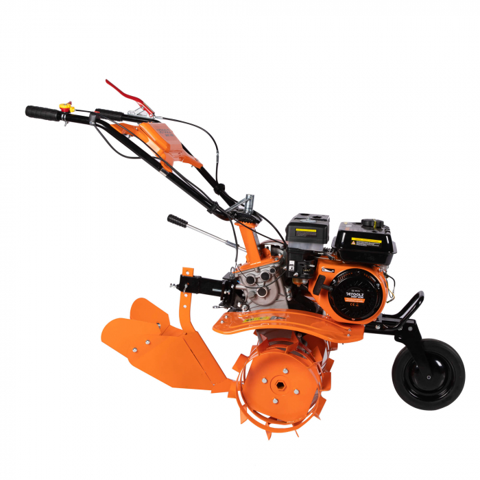 Motocultor DETOOLZ 7CP,motor benzina 4 timpi, 7 CP, 212 CC, adancime de lucru 29 cm, latime de lucru 90 cm, rarita ajustabila, roti metalice DZ-M123 [18]