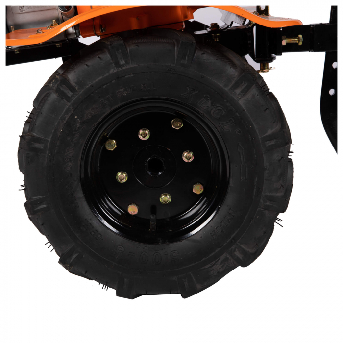 Motocultor DETOOLZ DZ-M124, motor benzina 4 timpi, putere 7 CP, 212 CC, adancime de lucru 29 cm, latime de lucru 90 cm, plug, adaptor, roti metalice, DZ-M124 [13]