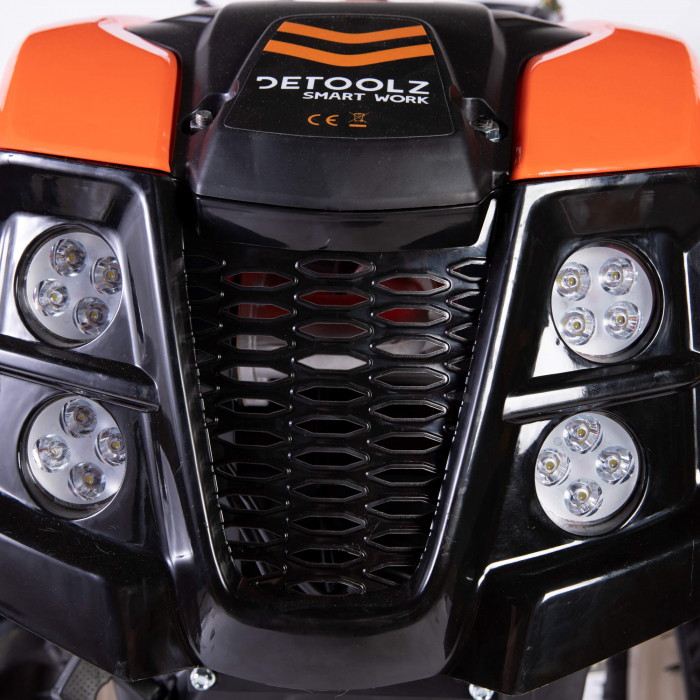 Motocultor DETOOLZ DZ-M127, 10 CP, 418 CC cu plug reversibil mare si roti metal, DZ-M127 [13]