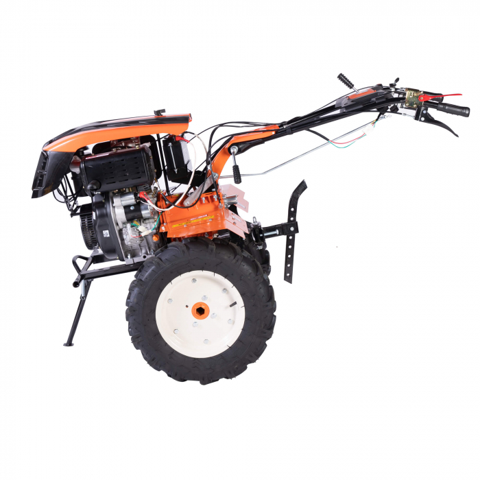 Motocultor DETOOLZ DZ-M127, 10 CP, 418 CC cu plug reversibil mare si roti metal, DZ-M127 [9]