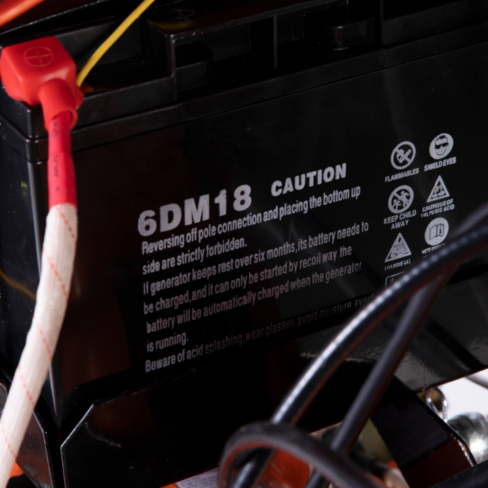 Motocultor DETOOLZ DZ-M127, 10 CP, 418 CC cu plug reversibil mare si roti metal, DZ-M127 [12]
