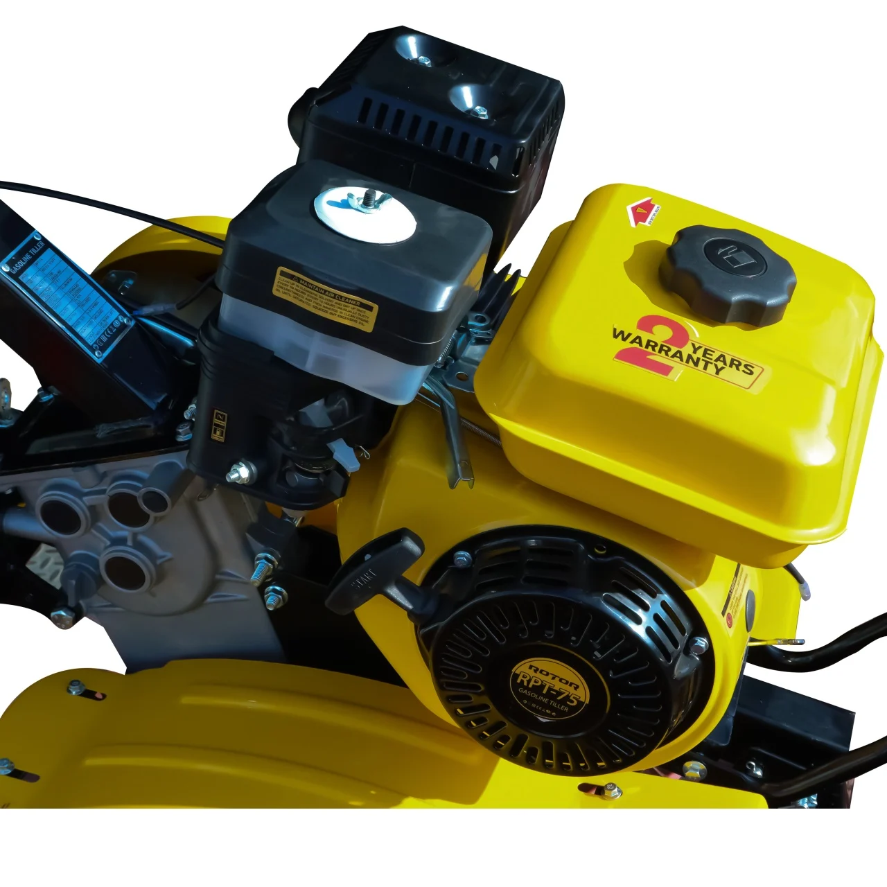 Motocultor pe benzină ROTOR RPT-75, 6.5 CP, Motor 4T, Lățime de cultivare ajustabilă 500-1000 mm, Adâncime cultivare 150-250 mm [2]