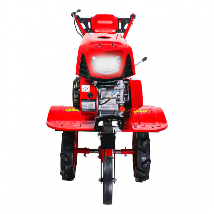 Motocultor Raider RD-WT15, 7 CP, motor 4 timpi, 2+1 viteze, lățime de lucru 300–1200 mm, adâncime 150–350 mm [3]