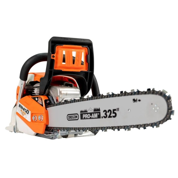 Motoferăstrău RURIS RM450, motor Khumma 3 CP, șină 400 mm, lanț 0.325" 1.5 RS 32D, carburator Walbro, frână de lanț, întindere laterală confort, rezervor combustibil 520 ml, rezervor ulei 250 ml [5]