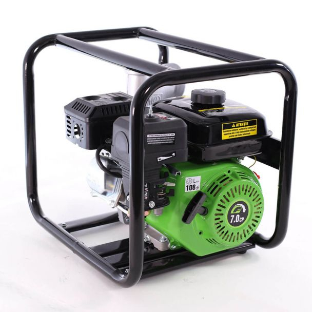 Motopompa 3" Greenfield MPG80, motor euro V, benzina, putere 7.0 CP, debit 63000 l/h, inaltime refulare 30 m [2]