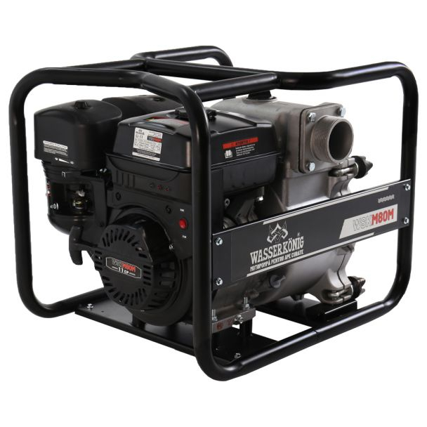 Motopompa 3" pentru apa cu namol Wasserkonig WSKM80M, maxim 55 m³/ora , inaltime refulare max 20 m, motor euro V, benzina, putere 7 CP [4]