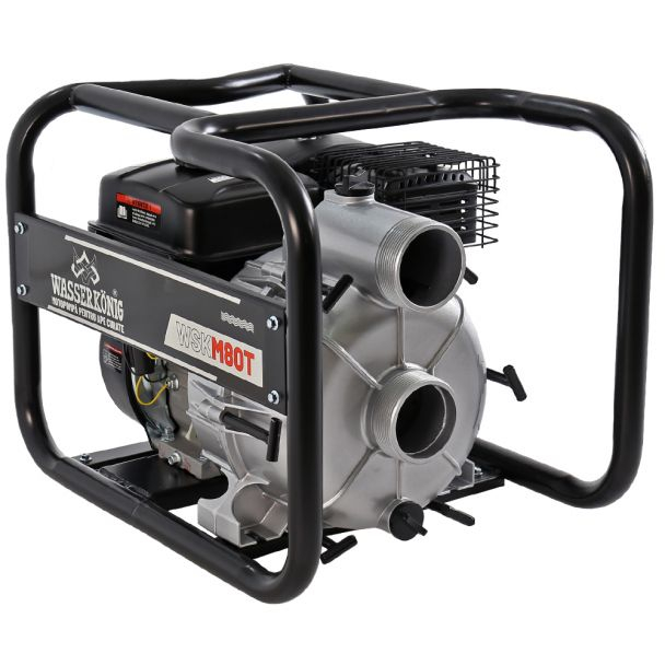 Motopompa 3" pentru apa murdara Wasserkonig WSKM80T, maxim 55 m³/ora , inaltime refulare max 30 m, motor euro V, benzina, putere 7 CP [3]