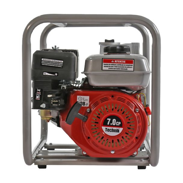Motopompa 3" Technik MPT25-75, motor euro V, benzina, putere 7.0 CP, debit 60000 l/h, inaltime refulare 28 m [4]