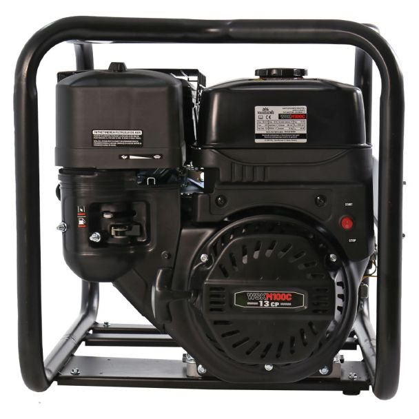 Motopompa 4" Wasserkonig WSKM100C, maxim 80 m³/ora , inaltime refulare max 25 m, motor euro V, benzina, putere 11 CP [4]