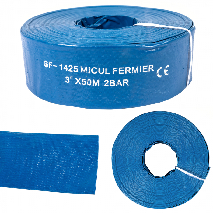 Motopompa apa curata, Micul Fermier, 3 TOLI putere 6.5cp, debit 40000L/H - 60 m3/h, GF-0246 [2]