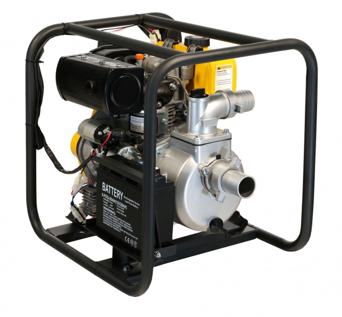 Motopompă Diesel ProGARDEN PD20E 2" (50mm) Apă Curată, Pornire Electrică, Debit 22m³/h [2]