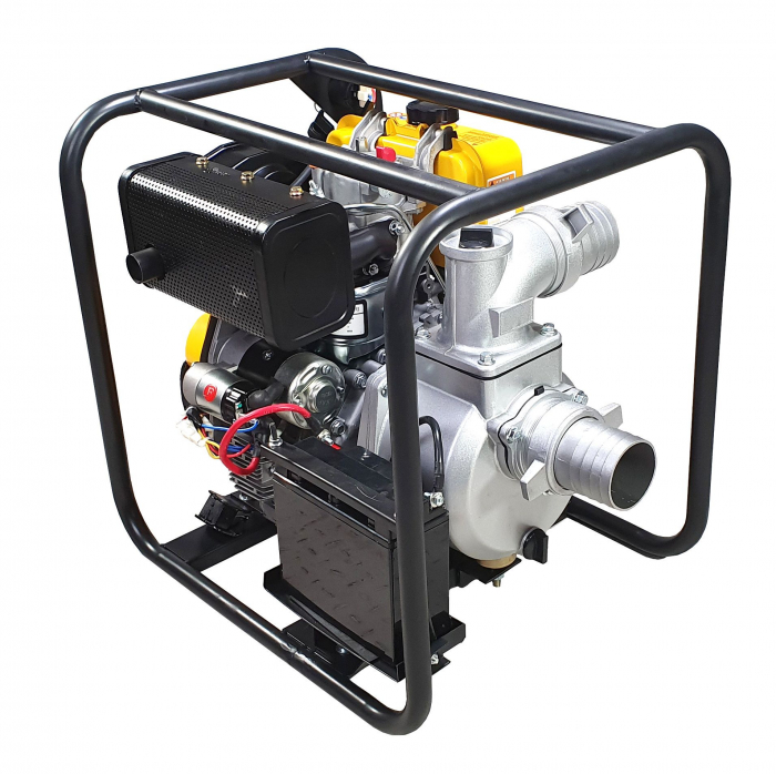 Motopompă Diesel ProGARDEN PD30E, 3" (75 mm), debit 30 m³/h, Apă Curată, Pornire Electrică, 5.4 CP [3]