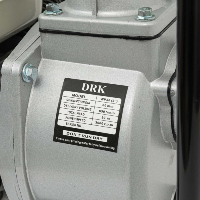 Motopompa DRK, racord 3 toli, putere 6.5 Cp, debit 650 l/min [2]