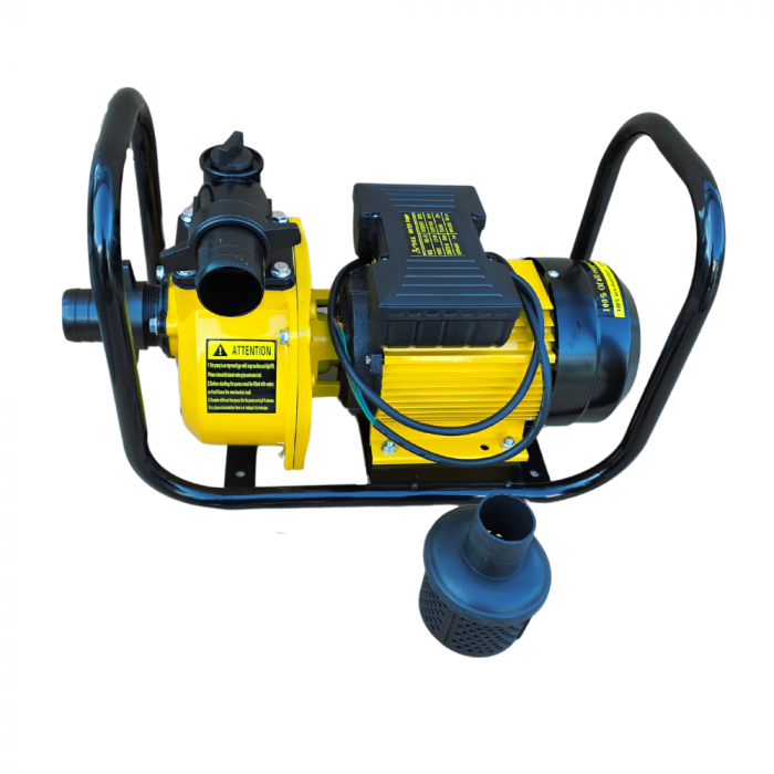 Pachet - Motopompa electrica DRK DSU-50, 2.2 KW, debit 28 m3/h, 2 tol + Furtun pentru absorbtie, 7 m + Furtun de pompier, 2 toli, 20m, 8 bari [8]