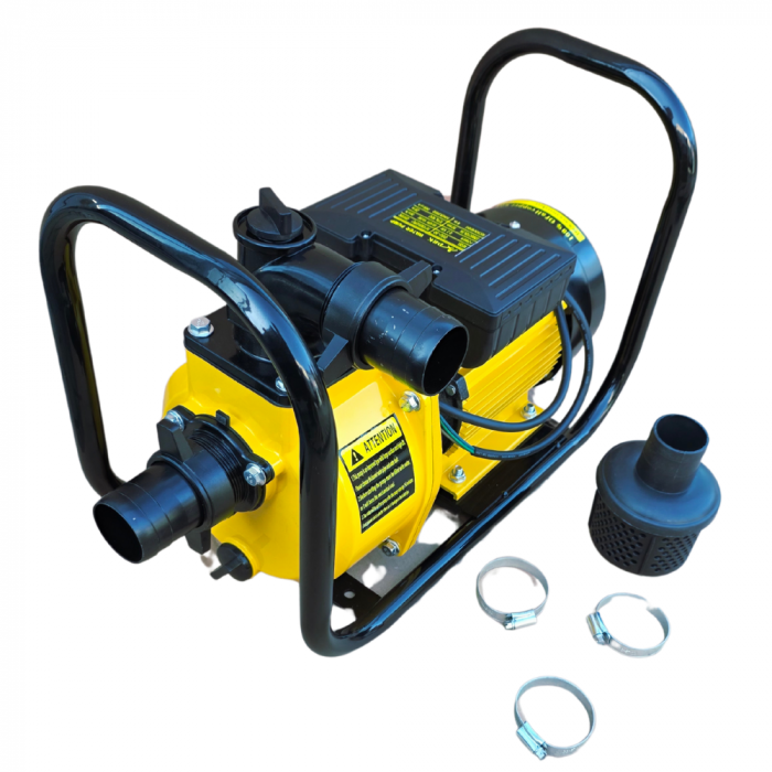 Pachet - Motopompa electrica DRK DSU-50, 2.2 KW, debit 28 m3/h, 2 tol + Furtun pentru absorbtie, 7 m + Furtun de pompier, 2 toli, 20m, 8 bari [4]