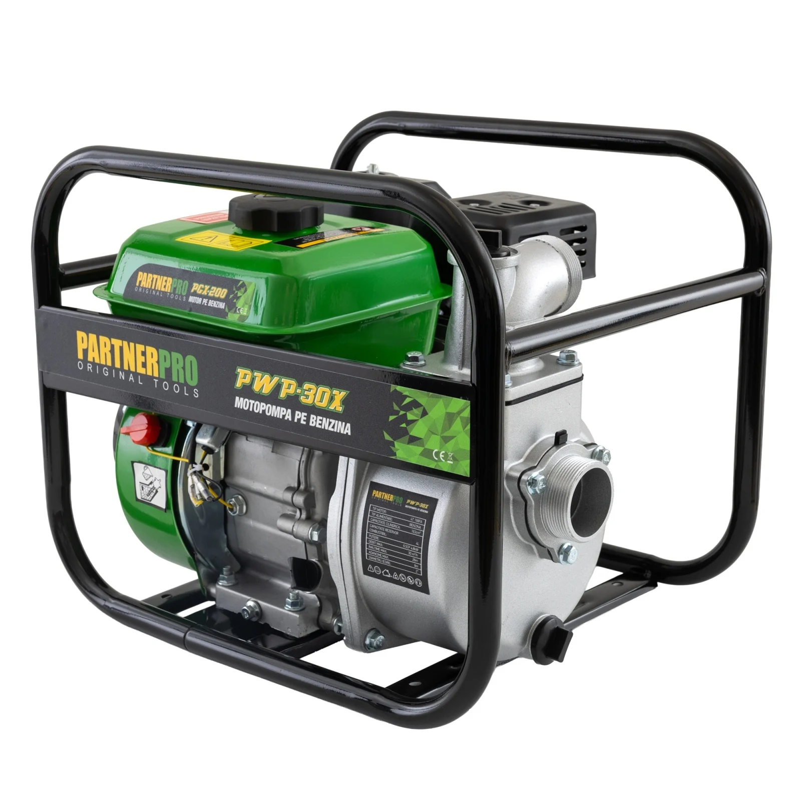 Motopompa pe benzină 2 Toli, PARTNERPRO PWP30X, debit 30 m³/h, putere 6.5 HP, MOTOR 4T [2]