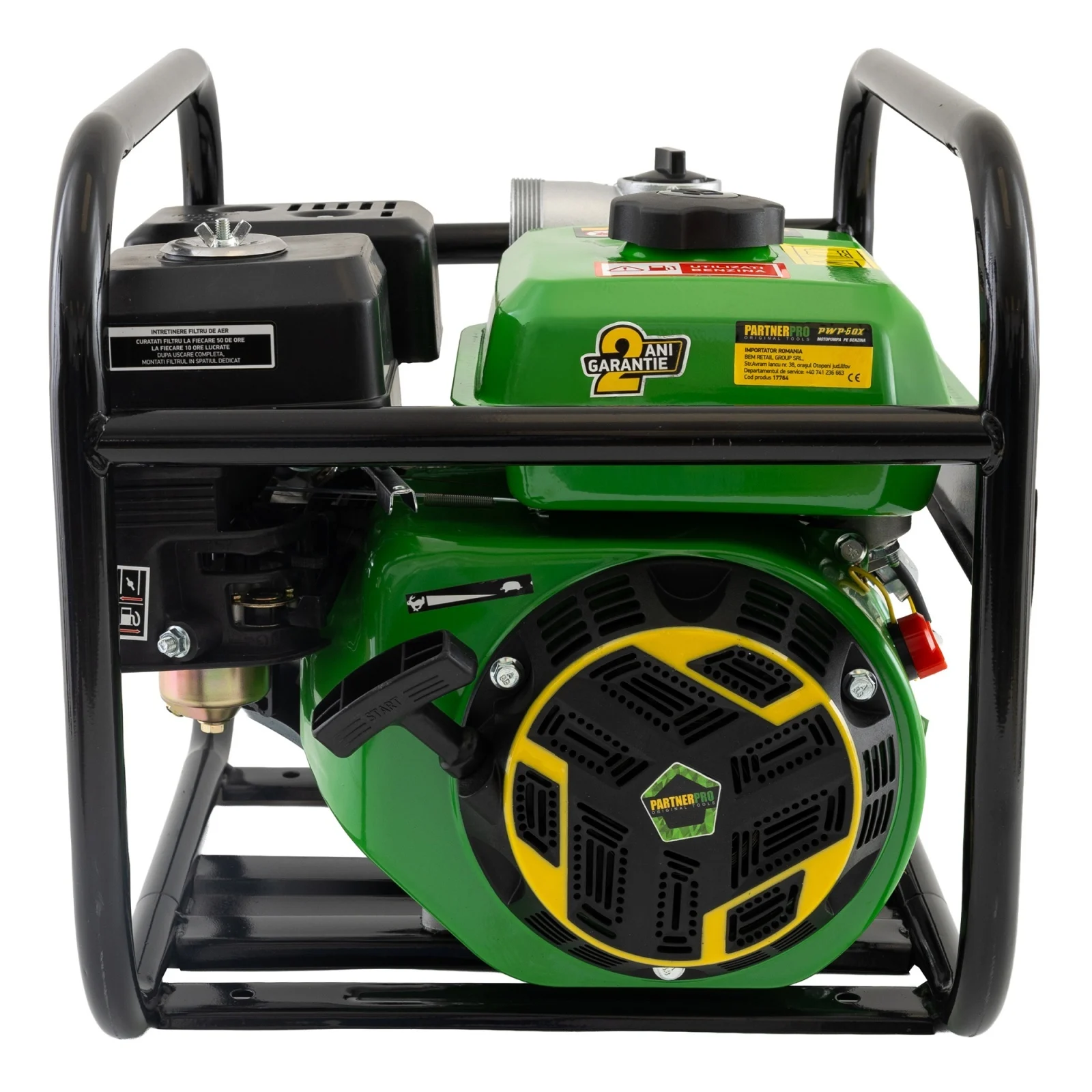 Motopompa pe benzină 3 toli, PARTNERPRO PWP60X, debit 60 m³/h, putere 6.5 HP , MOTOR 4T [4]