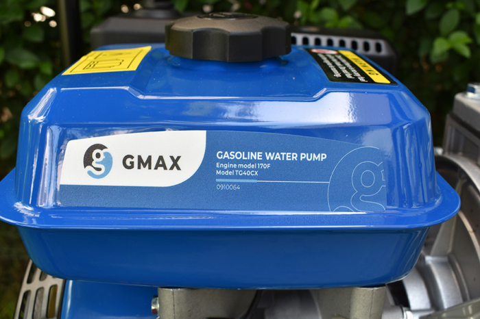 Motopompă pe benzină Gmax TG40CX, 4 toli, putere 7 Cp, debit 80 m³/h, Hmax 26 m, motor 4 timpi OHV [8]
